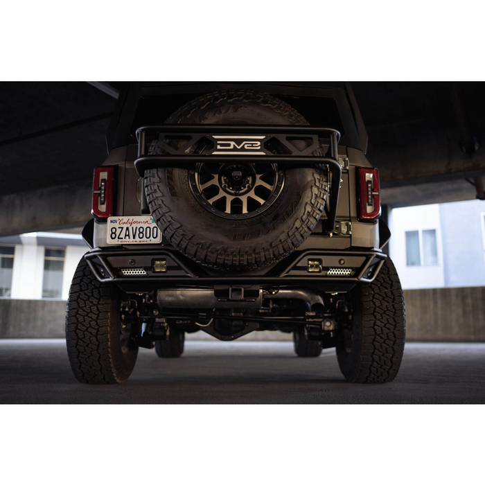 DV8 Offroad 2021-2026 Ford Bronco Rear License Plate Relocation Bracket Model LPBR-03