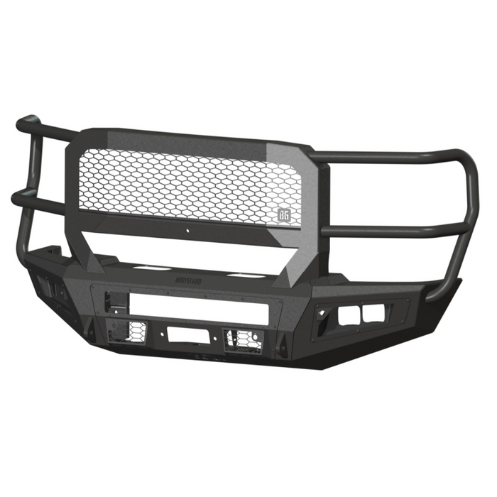 Bodyguard A2 Front Extreme - ACC Compatible Sensor Cutouts W/ Mesh Grille With Camera Harness Bare Metal Model CEF23BYBMH