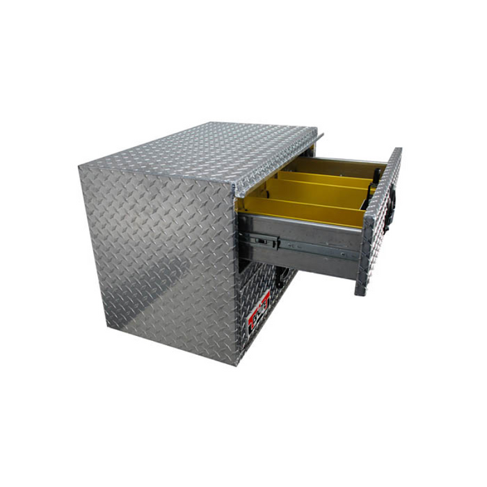 Brute 18" X 21" X 48"L HD Under Body -  Diamond, W/ Top Drawer & Button Door Model HD2148