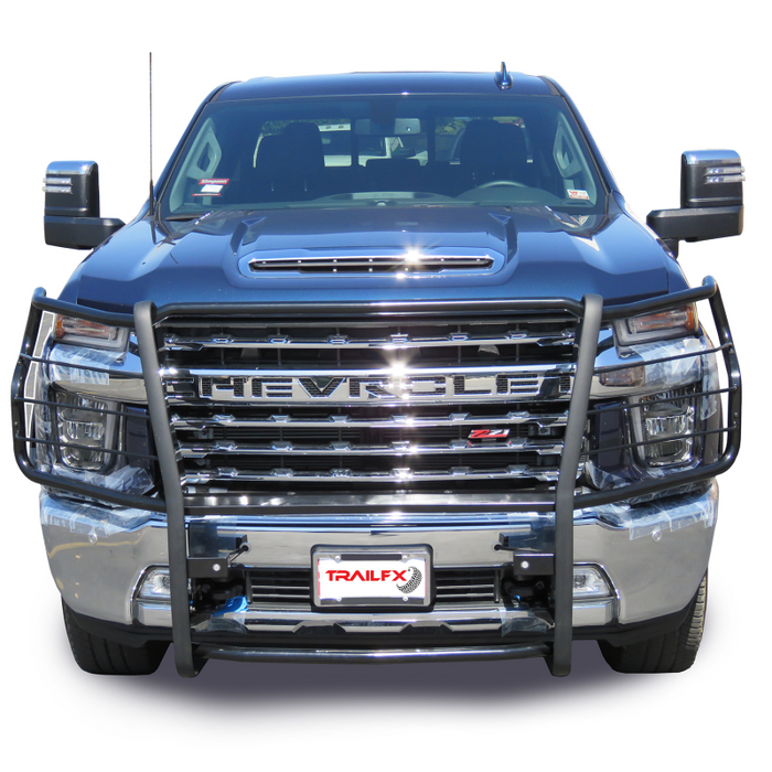 TrailFX Grille Guard Gloss Black Steel Model E0038B