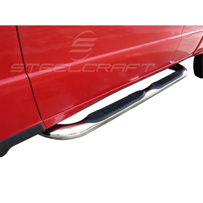 Steelcraft 3in. Round Stainless Steel Step Nerf Bars Model 211207