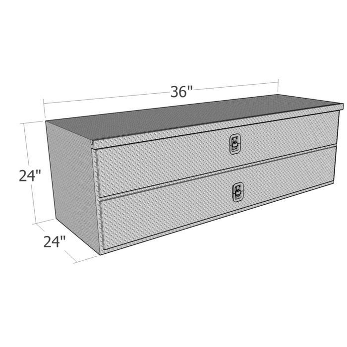 Brute 24" X 24" X 36"L HD Underbody W/ Top & Button Drawers -  Diamond Model HDD36