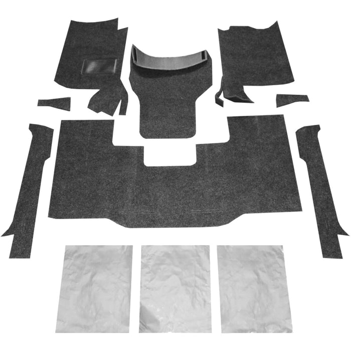 Husky Liners Jeep Bedrug Front Kit 8Pc Floor Kit (Includes Heat Shields) Model HBRCYJ76F