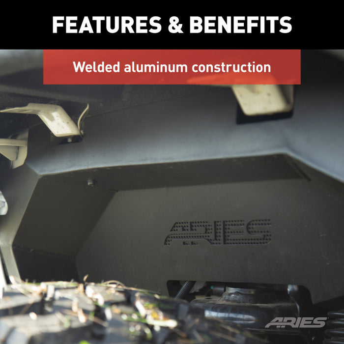 ARIES Jeep Wrangler JL Aluminum Front and Rear Inner Fender Liners Model 2500650