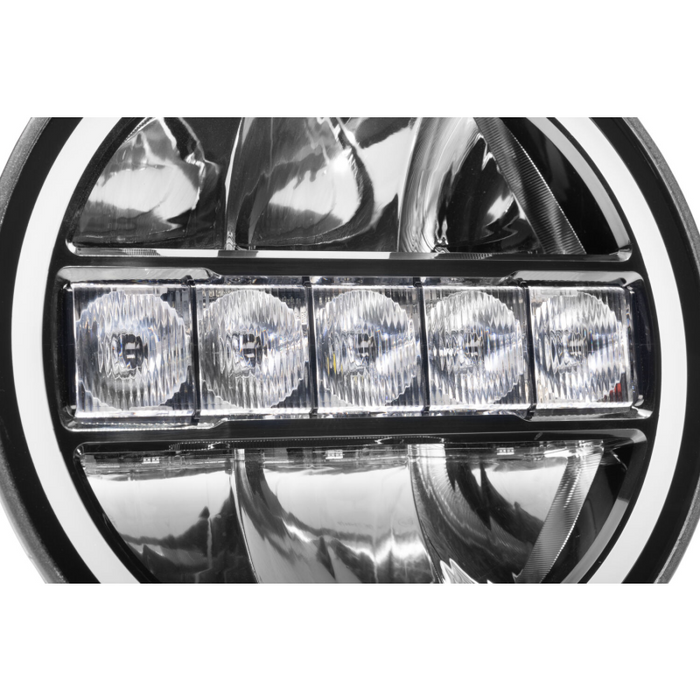 Go Rhino Blackout Series MAXLINE 7" LED Beam with Multi Daytime Running Light Model 751080711CRS