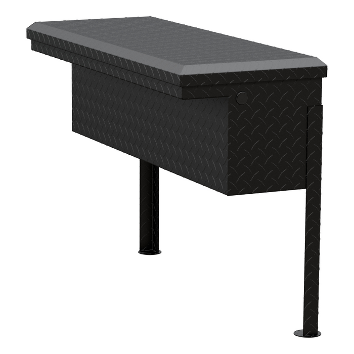 UWS Matte Black Aluminum 36" Truck Side Tool  Box - Low Profile Model TBSM-36-LP-MB