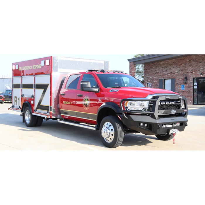 Bodyguard A2 Front Extreme - W/O Sensor Cutouts W/ Mesh Grille With Camera Harness Bare Metal Fits 4500/5500 Fender Trim Model CER19DNBMH