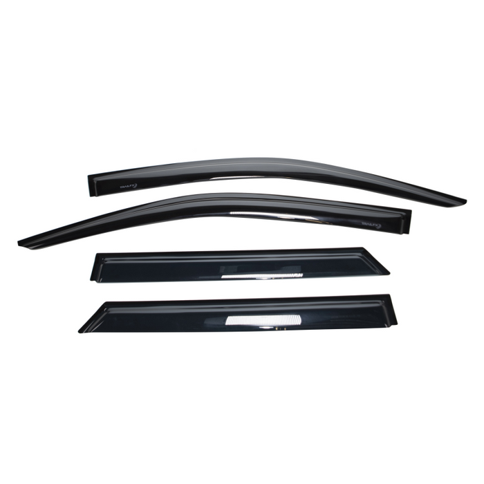 TrailFX Low Profile Side Window Deflector Tape-On Smoke Acrylic Set of 4 Model 4427H