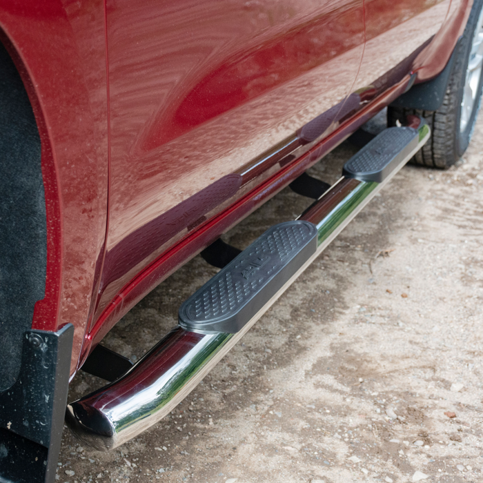 ARIES 4" Polished Stainless Oval Step Nerf Bars Model S224013-2