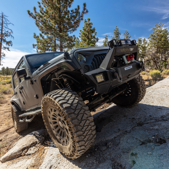 Go Rhino Trailline Winch Ready Front Stubby Bumper For Jeep Model 230111T