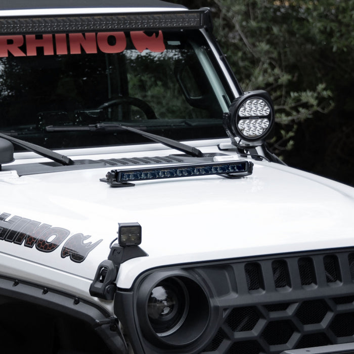Go Rhino Blackout Series SINGLELINE 30" Single Row LED Light Bar w/Amber LEDs Model 751653212CSS