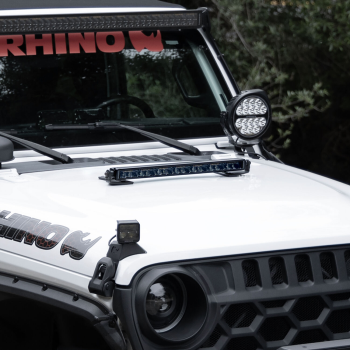 Go Rhino Blackout Series SINGLELINE 40" Single Row LED Light Bar w/Amber LEDs Model 754004012CSS