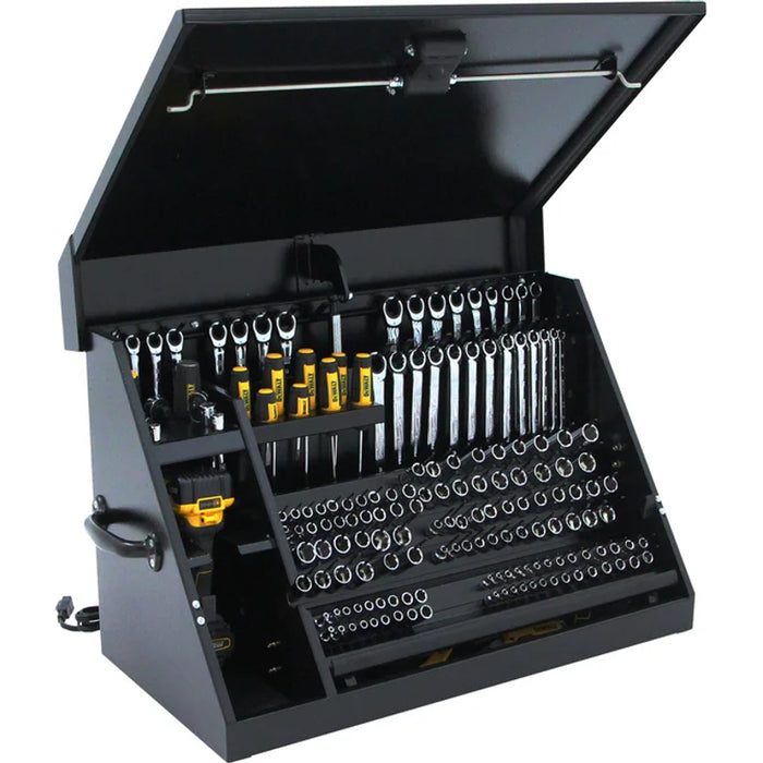 Montezuma 30 x 15 In. Steel Triangle® Toolbox Black Top Mount Toolbox DXTB30BB