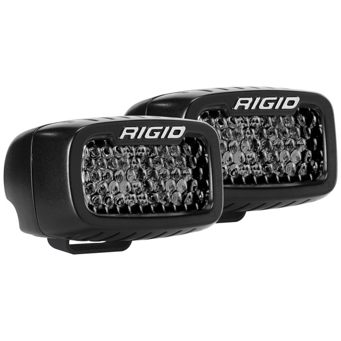 Rigid Industries SR-M Series PRO Midnight Edition, Spot Diffused, Surface Mount, Pair Model 902513BLK
