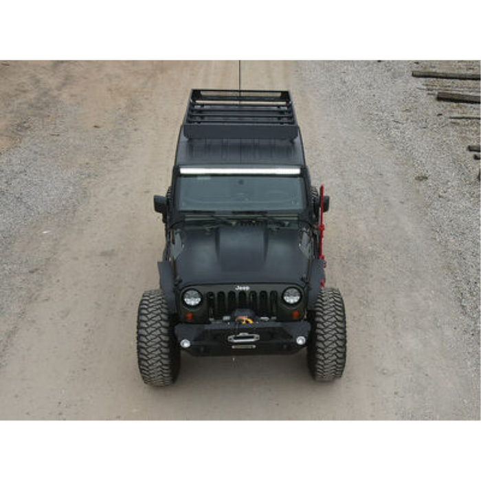Go Rhino SRM400 68" Long x 52" Wide Fabricated Customizable Steel Basket Roof Rack Model 5934068T