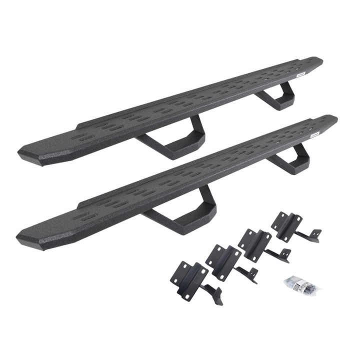 Go Rhino RB30 Running Boards with Mounting Brackets With 2 Pairs Drop Steps Kit Model 6961778020T