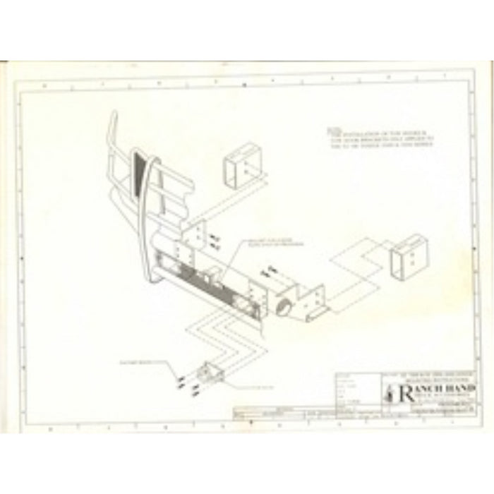 Ranch Hand Legend Series Front Bumper W/ Grille Guard Fits Select 06-09 Dodge/Ram 1500/2500/3500 Model FBD061BLR