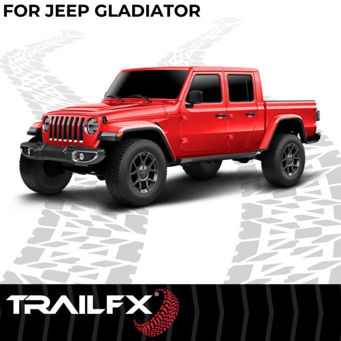 TrailFX Overland Running Boards Black Steel Model ORB007