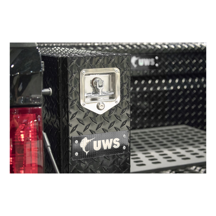 UWS Gloss Black Aluminum 18" Drawer Truck Tool Box Model DS-18-BLK