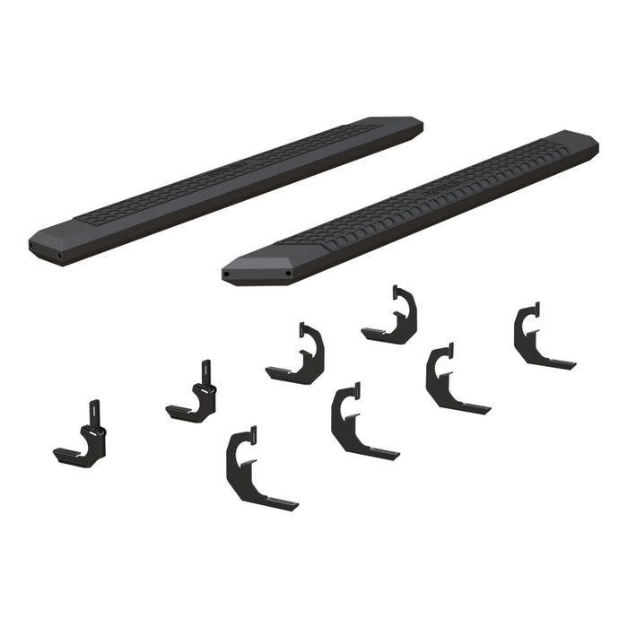 ARIES AdvantEDGE 5-1/2" x 75" Black Aluminum Running Boards Model 2556021
