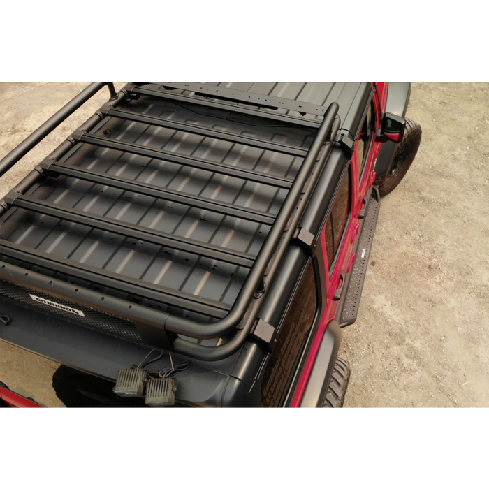 Go Rhino SRM600 75" Long x 52" Wide Tubular Basket Style Roof Rack Model 5936075T