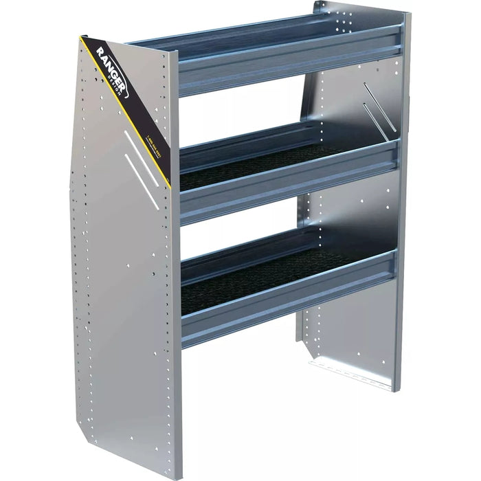 Ranger Design N4 3 Tray Aluminum Van Shelving for Low Roof Vans 16"x36"x44.5" Model N4-RA36-3