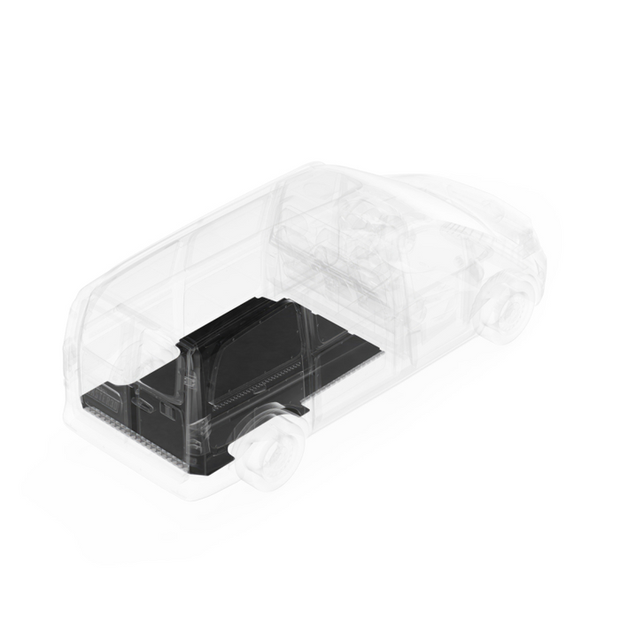 LEGEND EVOLVE Flooring With Sills Dual Side Doors Mercedes Metris 135" Extended Wheelbase Cargo Van 2 Pc Model 111-123-6441.2