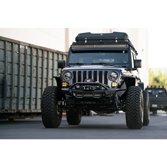 DV8 Offroad 2018-2025 Jeep Gladiator Wrangler Spec Series Front Bumper Model FBJL-09