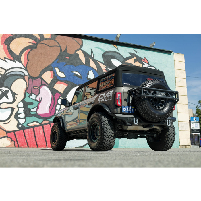DV8 Offroad 2021-2026 Ford Bronco Spec Series Rear Bumper Model RBBR-05