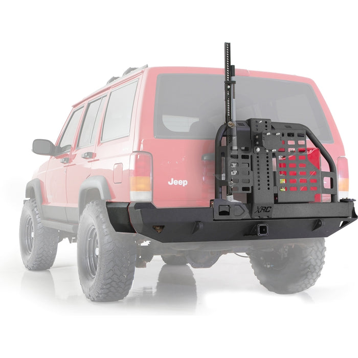 Smittybilt XRC Rear Bumper W/Hitch & Tire Carrier - Black Textured 76851 Model 76851