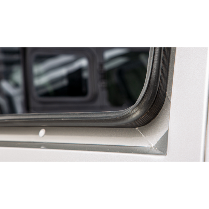 SmartCap OEM White Truck Bed Cap EVOc Commercial Series w/ Vertical Locks Model EC1313-WH