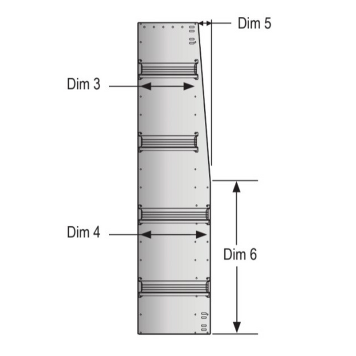 Vantech 60"x 42"x 13" Aluminum Universal Shelving Unit Model SA6042-4