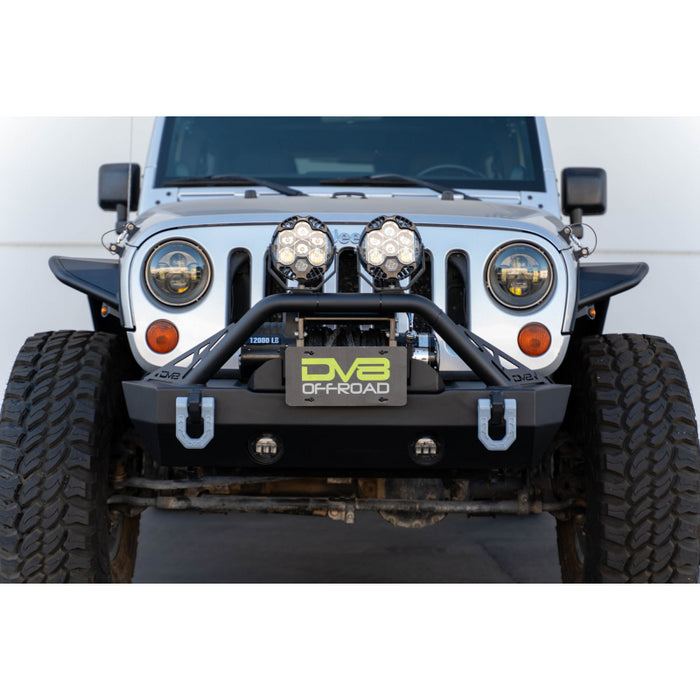 DV8 Offroad Fairlead Mounted Flip-Up License Plate Bracket Model LPBM-02