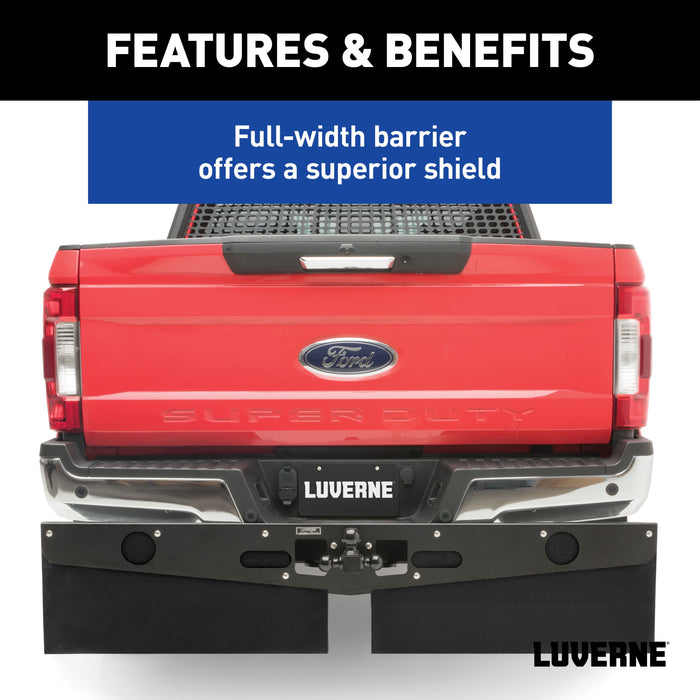 Luverne 15" Long Hitch-Mounted Textured Rubber Tow Guard (Fits 2", 2-1/2" or 3" Shank) Model 255200