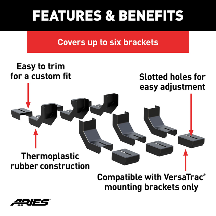 ARIES VersaTrac Bracket Covers (6-Pack) Model 2055160
