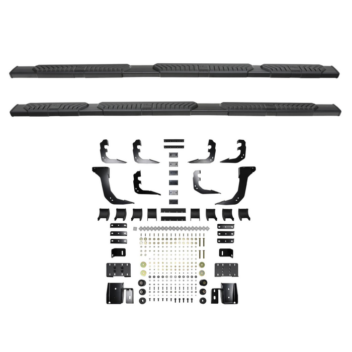 Westin R5 M-Series Wheel to Wheel Step Nerf Bars 5 in. Black Steel For Quad Cab Model 28-534735