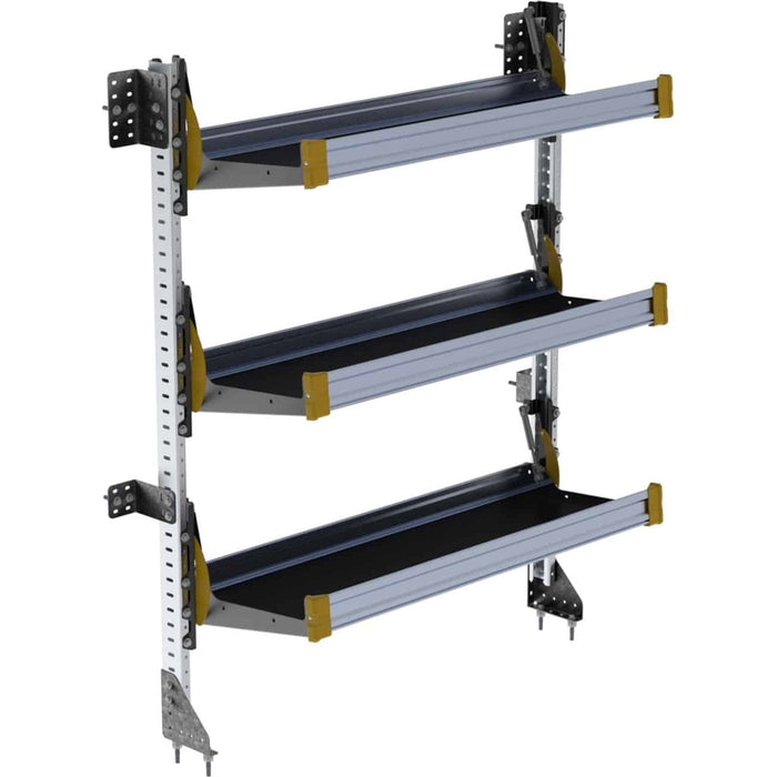 Ranger Design Fold-Away Cargo Van Foldable Shelving System - 3 Levels 65"H x 48"W Model F5-RA48-3