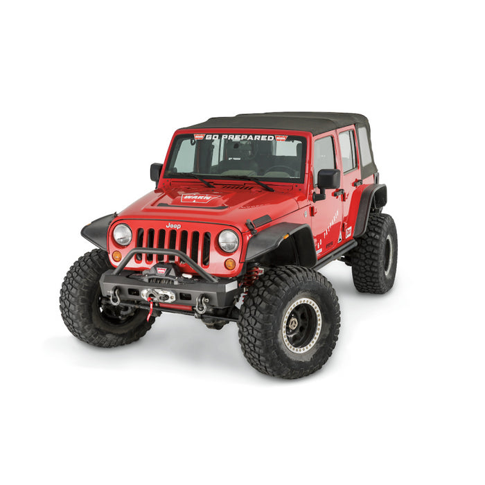 Warn Elite Stubby Front Bumper Jeep JK With Grille Guard Model 101450
