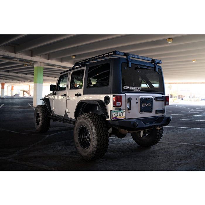 DV8 Offroad 2007-2018 Jeep Wrangler JKU 4-Door Short Roof Rack Model RRJK-04