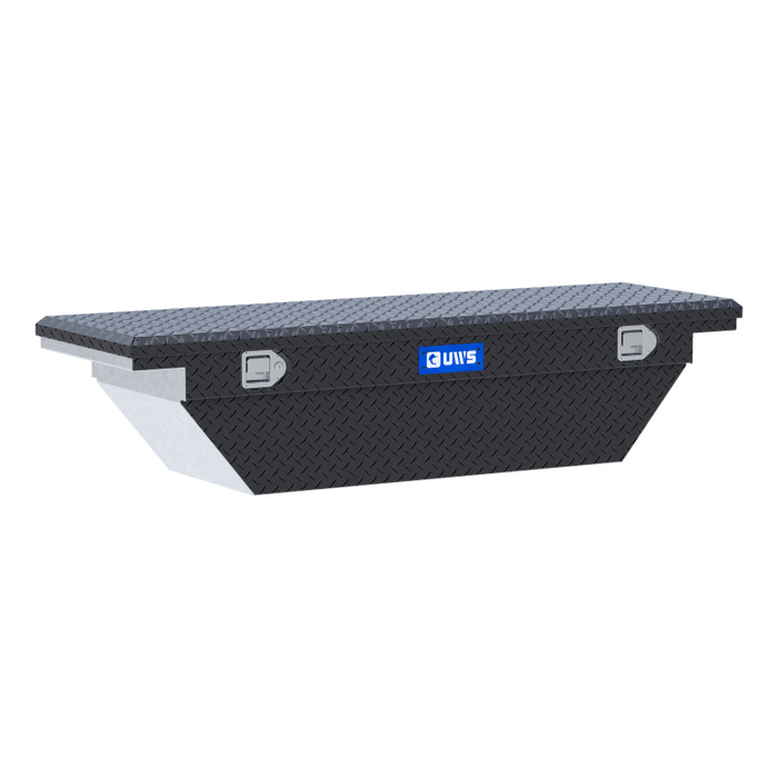 UWS 63" Angled Truck Tool  Box - Low Profile Model TBS-63-A-LP-MB