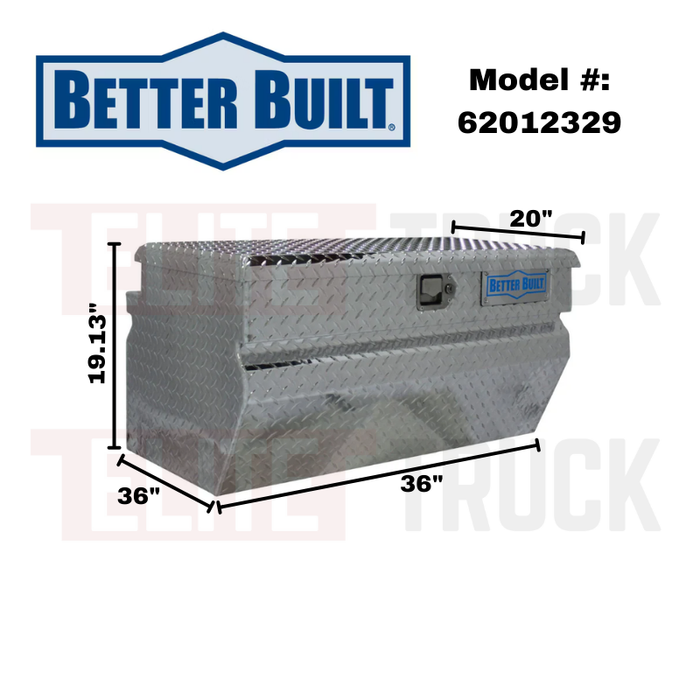 Better Built 36" Bright Aluminum Crown Series Chest Tool Box Model 62012329