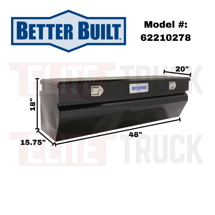 Better Built 48" Gloss Black Aluminum Chest Tool Box Model 62210278