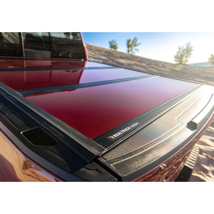 UnderCover Fusion Hard Folding 2019 (New Body Style)-2025 Chevy Silverado/GMC Sierra 1500 6' 7" Bed with or without MultiPro Tailgate - Paint Code 41 Black Model AR12023L-41
