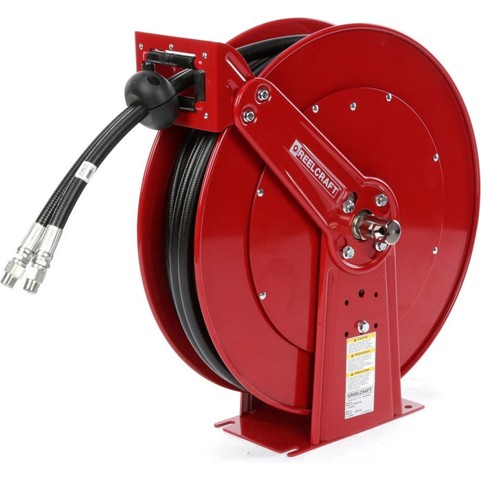 ReelCraft Series TH 1/2 in. x 50 ft. Twin Hydraulic Hose Reel - 2000 PSI Model TH88050OMP