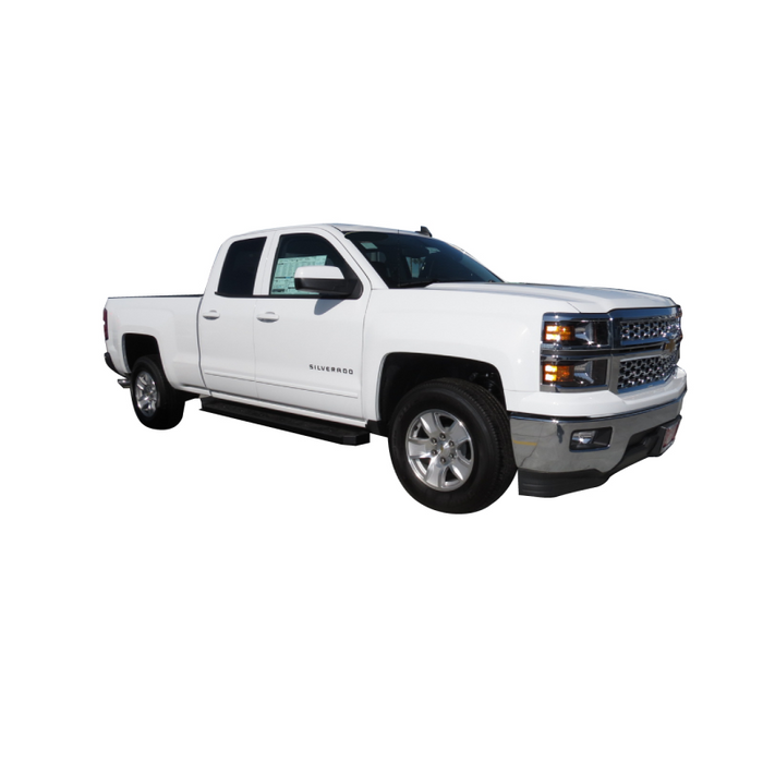 TrailFX Work Truck Running Boards Black Steel Model RBW02B