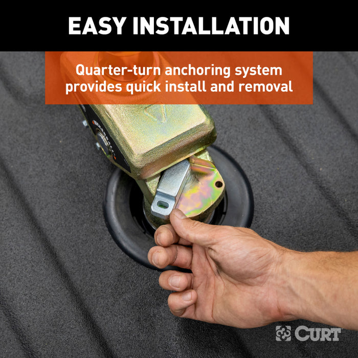 CURT RockerBall Multi-Fit OEM Puck System Gooseneck Ball with 4" Offset Model 60668