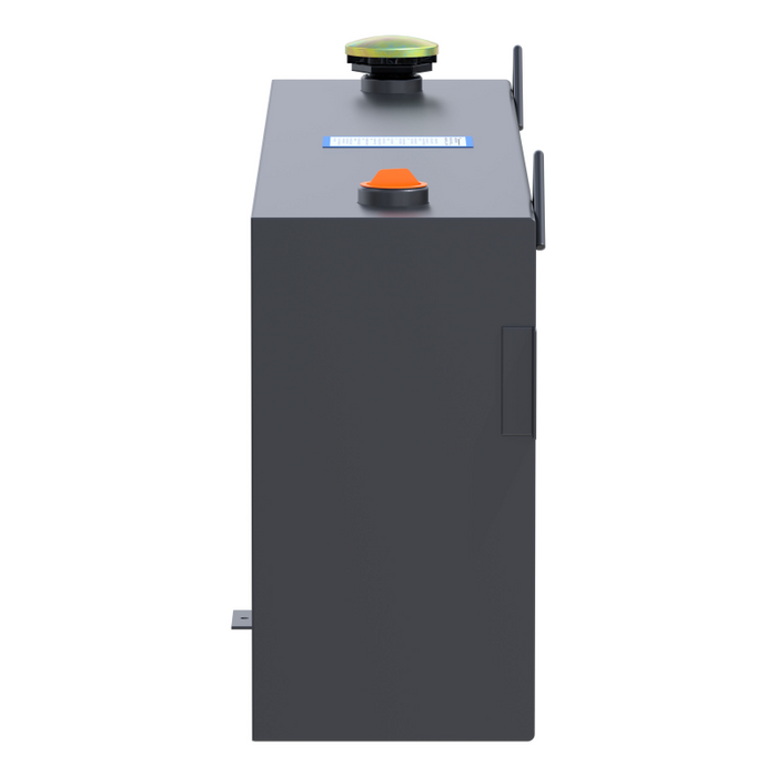 UWS Matte Black 45-Gallon Vertical Steel Transfer Tank Model ST-45-R-MB