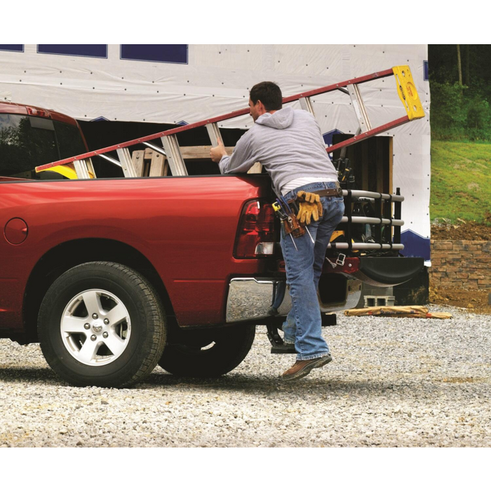 AMP Research Bedstep Flip Down Bumper Bed Step Model 75306-01A