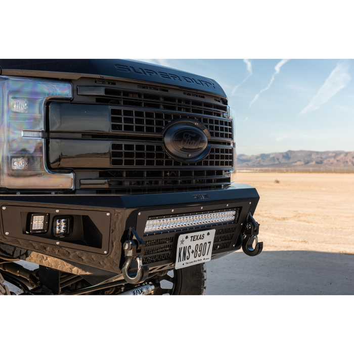 Bodyguard A2L Front Base - ACC Compatible Single Light Bar Cutout Bare Metal *Fits 450/550 Fender Trim* Model GAF17DNBNN