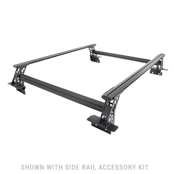 Go Rhino XRS Cross Bars - Truck Bed Rail Kit for Mid-Sized Trucks without Tonneau Covers Model 5935000T
